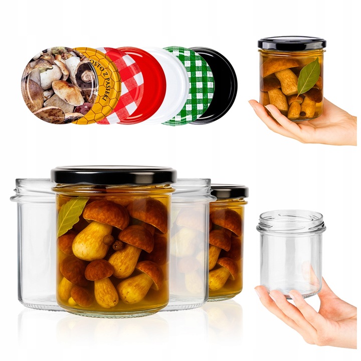 15x SŁOIKI 350ML Z ZAKRĘTKAMI NA DŻEM MIĘSO PASZTET SŁOIK NA GRZYBY