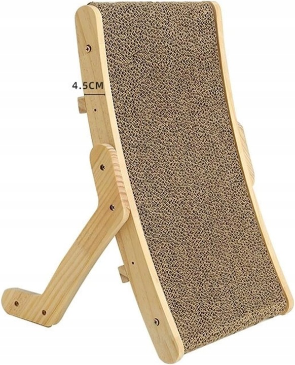 Drapak drewniany dla kota legowisko leżanka 2w1 mata do drapania (F066)