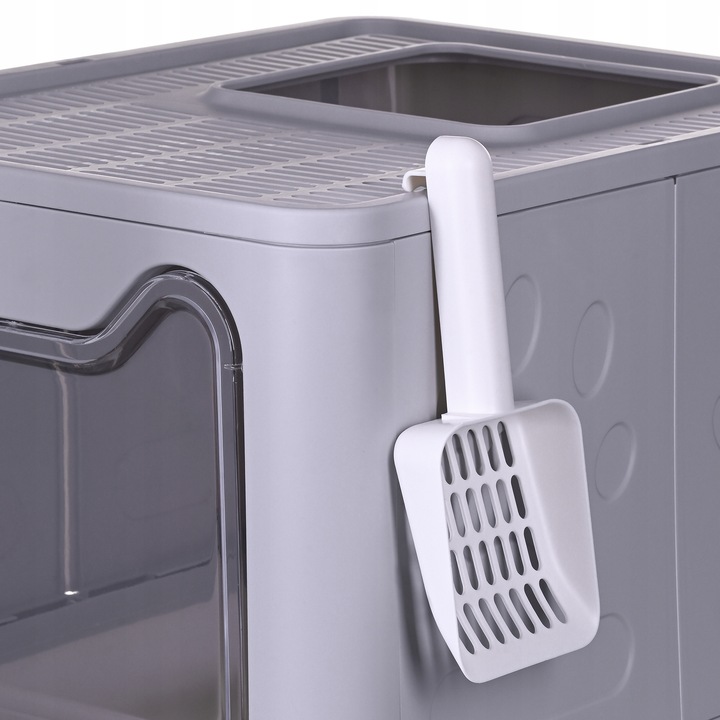 Kuweta dla kota zamknięta duża XL z szufladą i łopatką na żwirek DIAMENTIQ