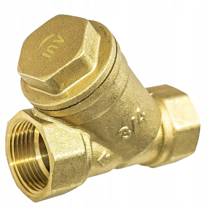 FILTR SKOŚNY MOSIĘŻNY SIATKOWY DO WODY 3/4" DN15 SOLIDNY MOCNY TMAX = 120°C