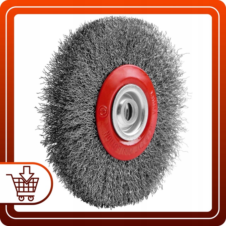 SZCZOTKA DRUCIANA do szlifierki stołowej tarczowa 150mm otw 33mm z