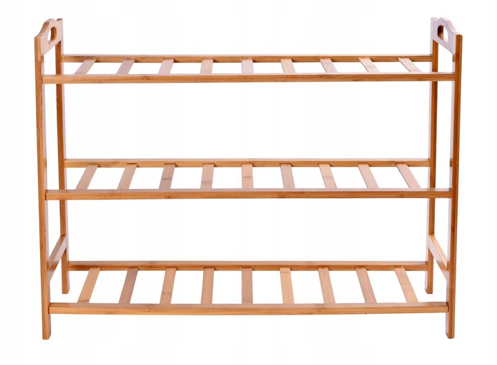 STOJAK NA BUTY OBUWIE REGAŁ PÓŁKA SZAFKA DO PRZEDPOKOJU BAMBUSOWA