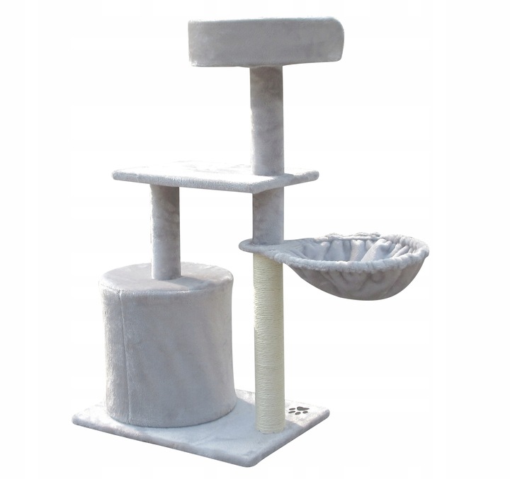 Drapak budka dla kota wieża legowisko domek drabinka sizal słup poziomy