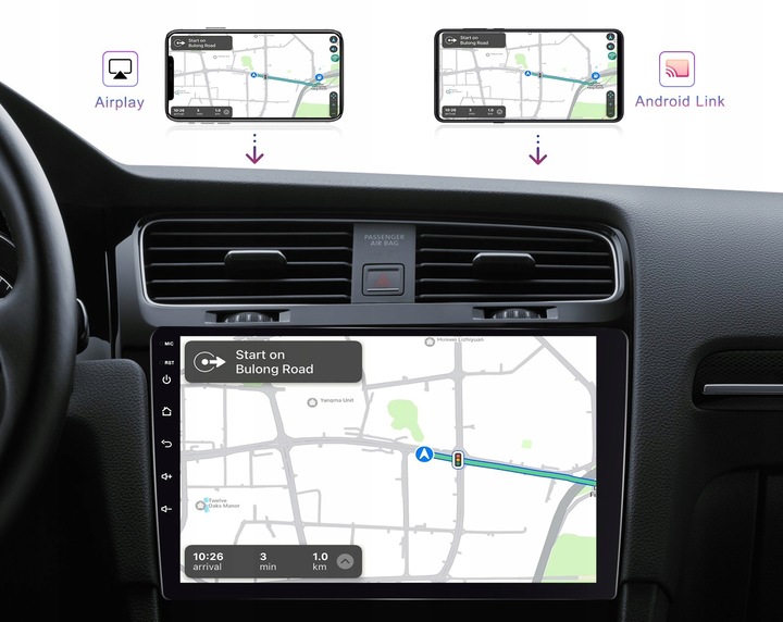 RADIO SAMOCHODOWE 2 DIN ANDROID AUTO CARPLAY 4GB/64GB ANDROID 13 RDS