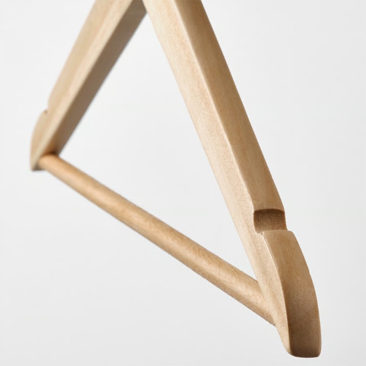 WIESZAK NA UBRANIA DREWNIANY NATURALNY DĄB IKEA BUMERANG 8 SZT.