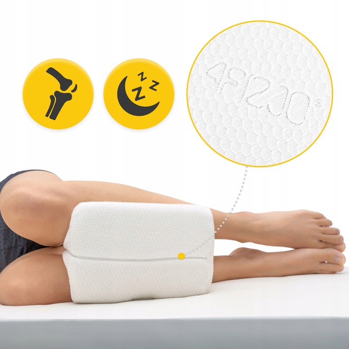 PODUSZKA ORTOPEDYCZNA KLIN MIĘDZY NOGI KOLANA DO SPANIA SEPARATOR MEMORY