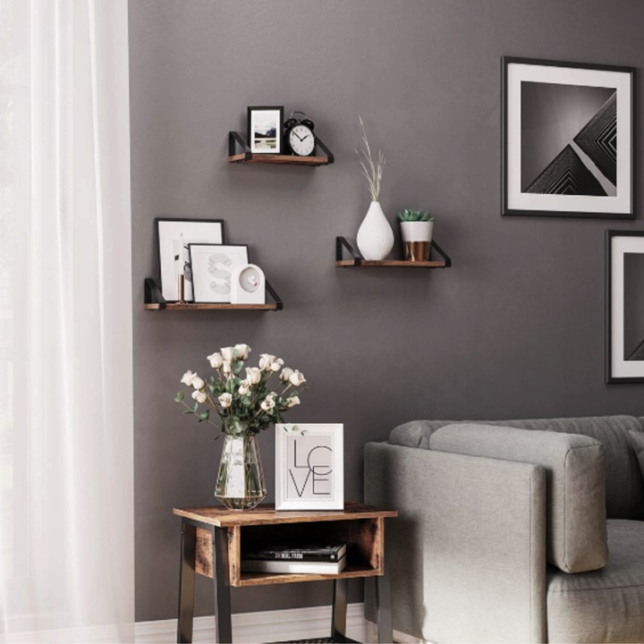 Zestaw półek ściennych wiszących rustic loft styl industrialny 3