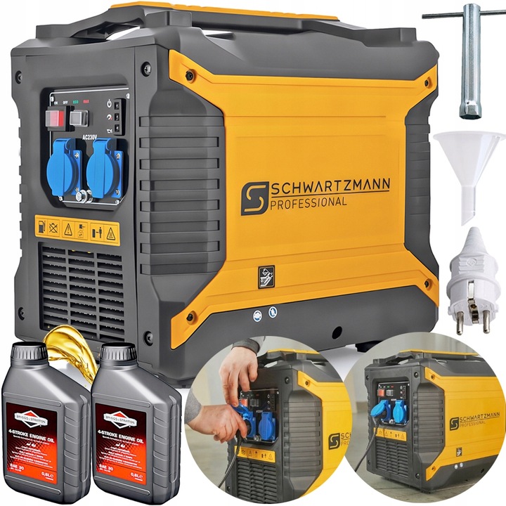 INWERTOROWY AGREGAT PRĄDOTWÓRCZY GENERATOR PRĄDU INVERTER AVR + 2x