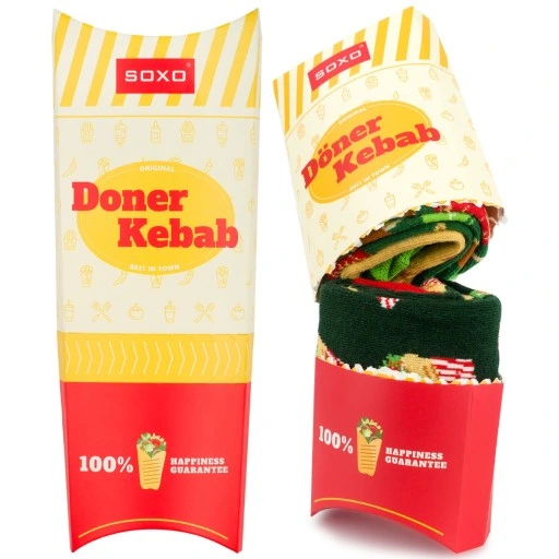 KEBEB FAST FOOD SOXO PREZENT DLA CHŁOPAKA DLA TATY SKARPETKI ROZM. 40-45