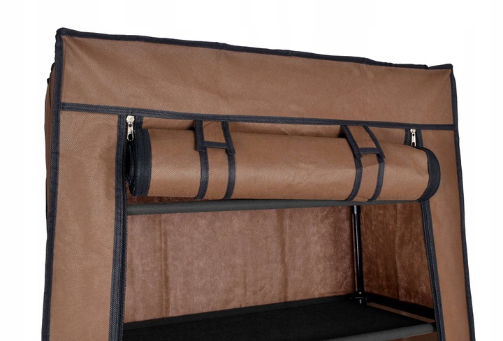 SZAFKA TEKSTYLNA Z PÓŁKAMI NA BUTY SKŁADANA STOJAK REGAŁ ORGANIZER