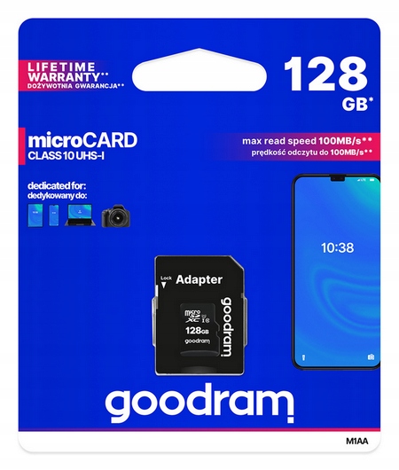 Karta Pamięci Micro SD XC 128 GB GOODRAM CLASS 10