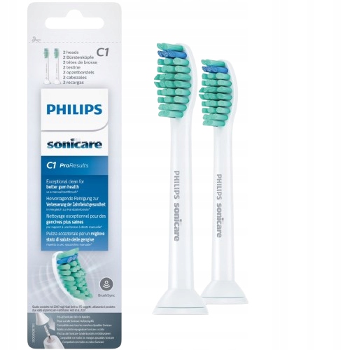 2 ORYGINALNE KOŃCÓWKI PHILIPS SONICARE PRORESULTS C1 HX6012 DO SZCZOTECZKI
