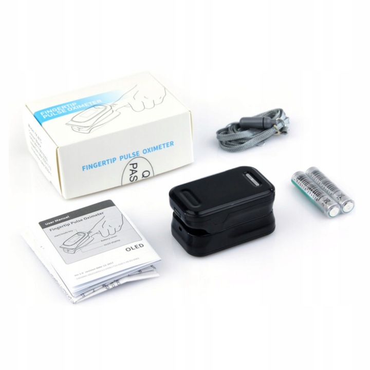 MEDYCZNY PULSOKSYMETR NAPALCOWY PULSOMETR OLED WYŚWIETLACZ POMIAR