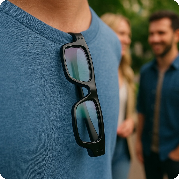 MINI KAMERA WIFI SZPIEGOWSKA UKRYTA W OKULARACH DYKTAFON NAGRYWA NA