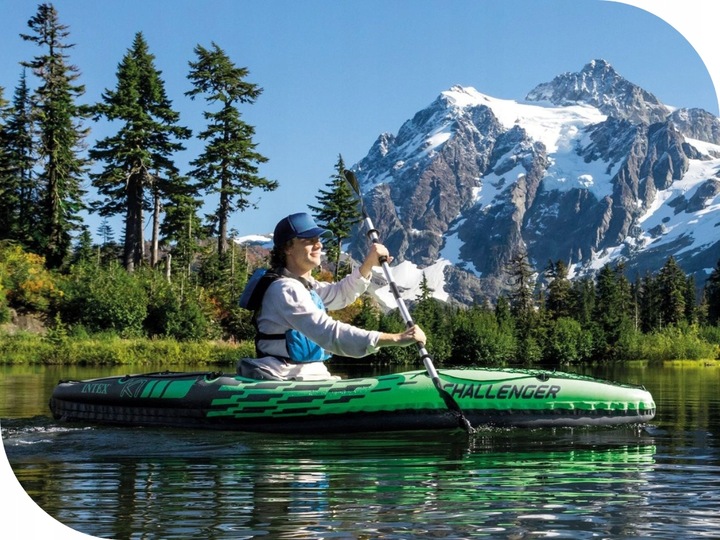 Kajak 1os. Challenger K1 Intex 68305 Pompka Wiosło