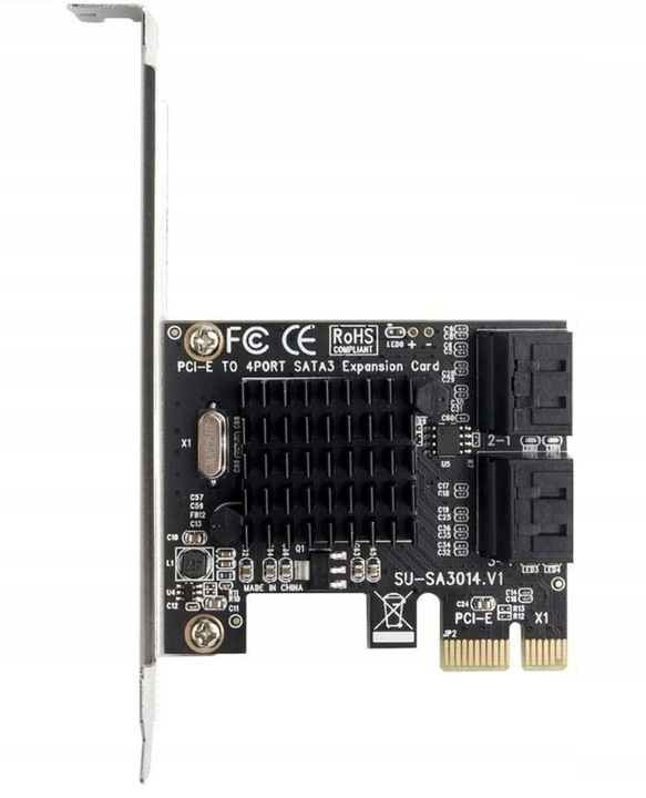 Kontroler Adapter Karta PCI-E 1x na 4x SATA 3