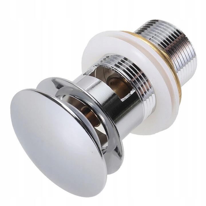 KOREK UMYWALKOWY Z SITKIEM automatyczny z przelewem pełny klik klak