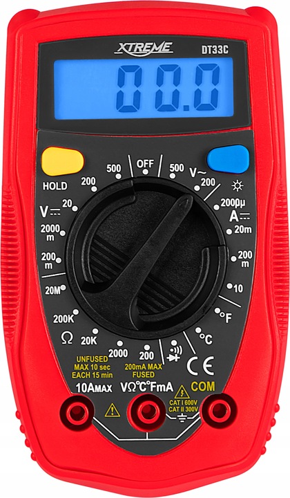 PROFESJONALNY MULTIMETR MIERNIK PRĄDU NAPIĘCIA ELEKTRYCZNY UNIWERSALNY