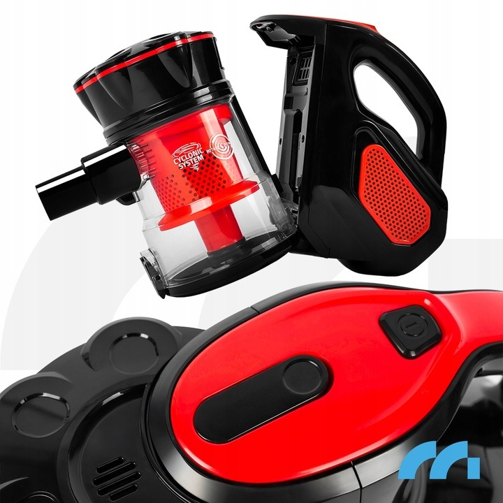 MOCNY LEKKI MAŁY ODKURZACZ RĘCZNY PIONOWY CYKLONOWY BEZWORKOWY NA