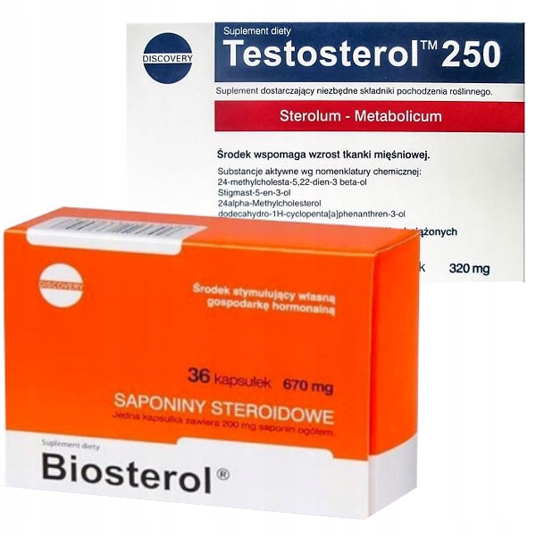 Megabol Biosterol 30 kapsułek + Testosterol 250 30 kapsułek