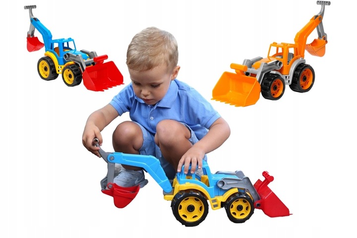 DUZY TRAKTOR Ciągnik z elementami koparki