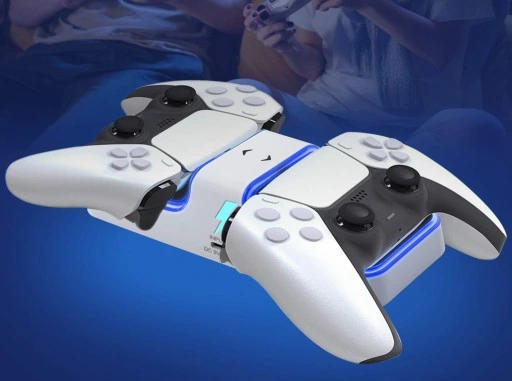 Ładowarka PS5 do Padów DualSense Stacja Dokująca Kontrolerów PODŚWIETLANA