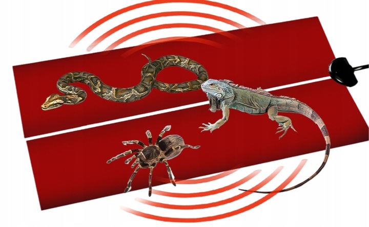 MATA GRZEWCZA GRZEJNA DO TERRARIUM 15x28cm 7W TERMOSTAT DLA GADÓW