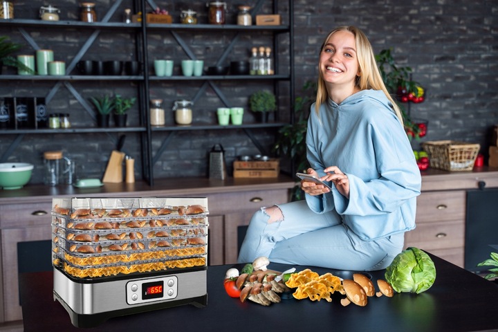 Suszarka do grzybów owoców warzyw DUŻA MOCNA 500W TERMOOBIEG REGULACJA