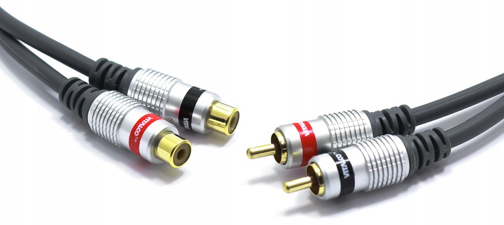 PRZEDŁUŻACZ RCA 2X CHINCH WTYK GNIAZDO VITALCO 1,5