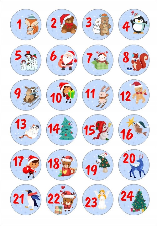 Kalendarz adwentowy DIY świąteczny eko ekologiczny zrób to sam Zestaw XXL