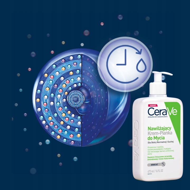 CeraVe Krem-Pianka Nawilżający do Mycia Skóry Normalnej i Suchej 473 ml