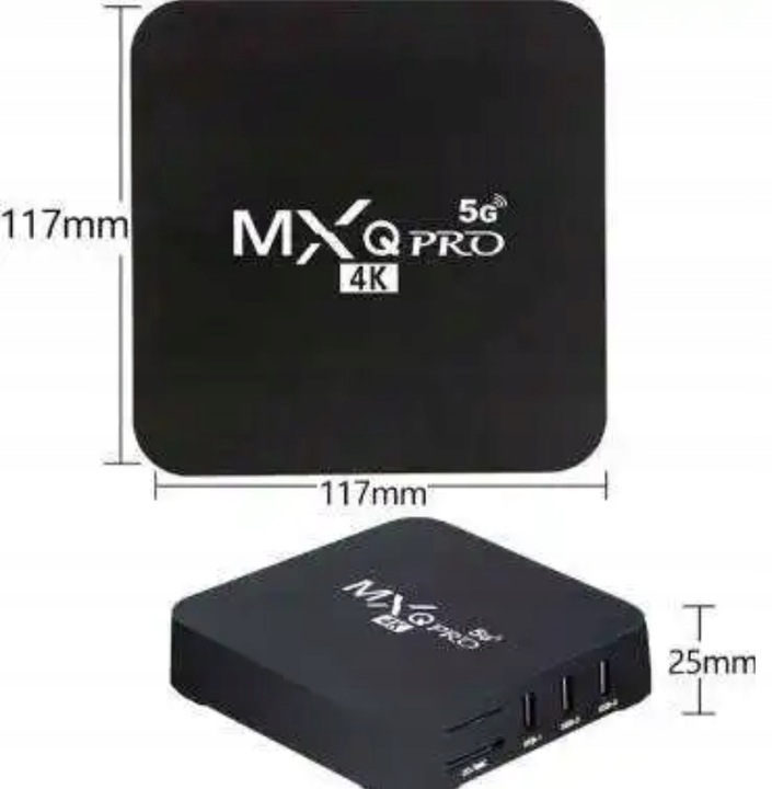 DEKODER ANDROID 7.1 SMART TV BOX 8GB MXQ PRO 4K ODTWARZACZ