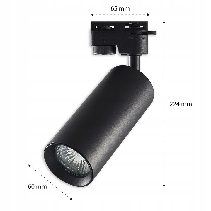 LAMPA LED REFLEKTOR GU10 do SZYNOPRZEWÓD 1 fazowy