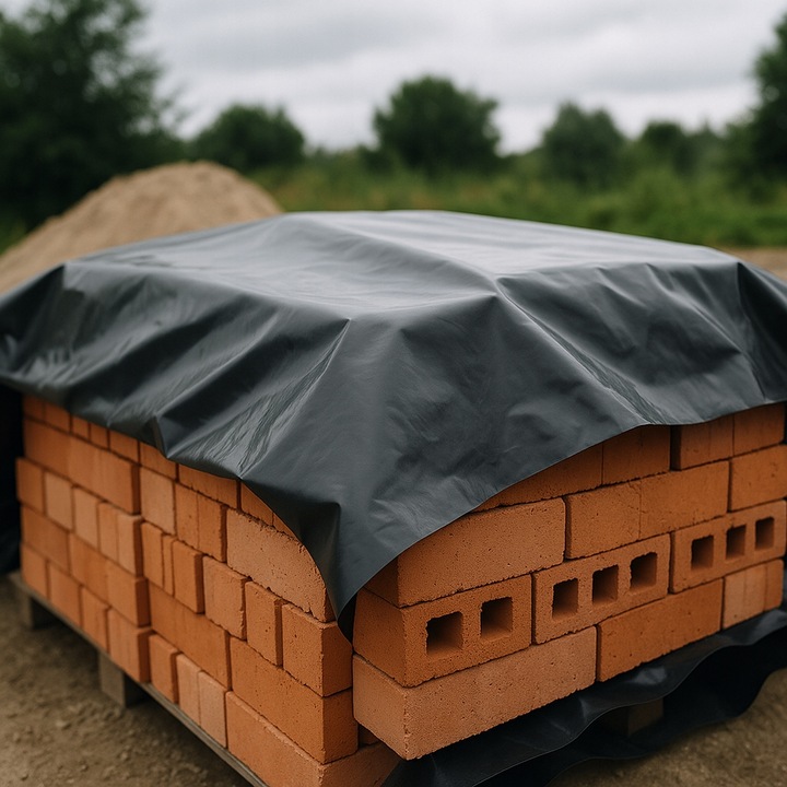 SUPER GRUBA 60um FOLIA POD WYLEWKI 4x6m płachta budowlana MOCNA 1,5KG