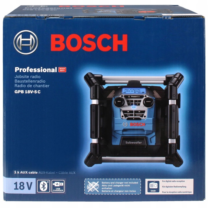 RADIO BUDOWLANE GPB 18V-5 C BOSCH Bluetooth