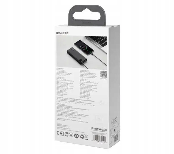 Powerbank Baseus Adaman 20000 mAh 22,5W PD QC 3.0 USB-C Lightning 2x USB