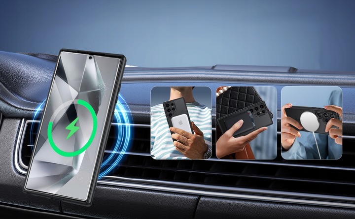 Etui do Samsung Galaxy S25 ULTRA CASE Wzmacniane MATOWE MAGNETYCZNE + SZKŁO