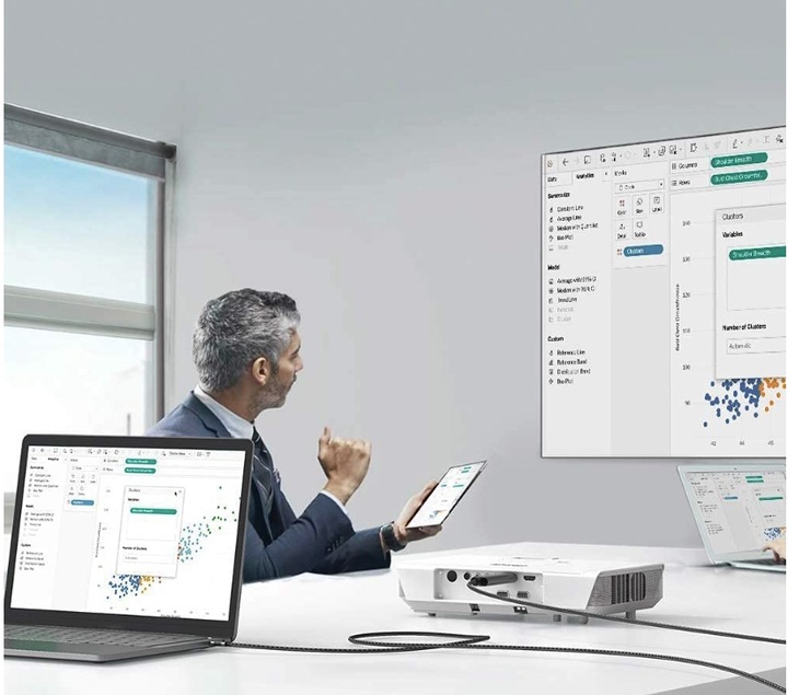 4Apple Kabel Adapter Przejściówka USB-C HDMI 4K 60Hz Thunderbolt 3 4 2m