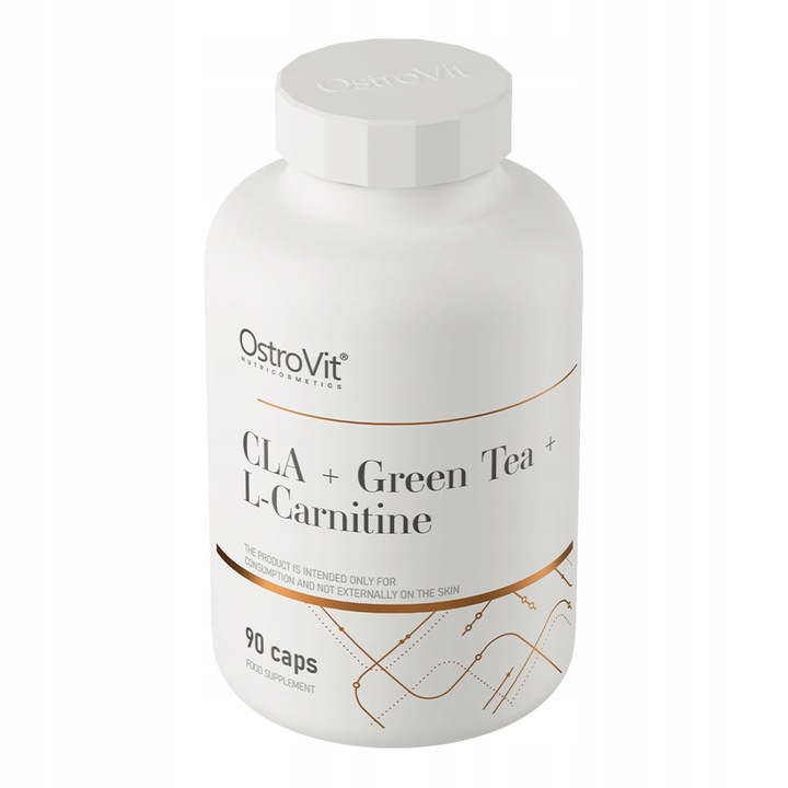 OstroVit CLA + Zielona Herbata + L-Karnityna 90 kap REDUKCJA Green Tea