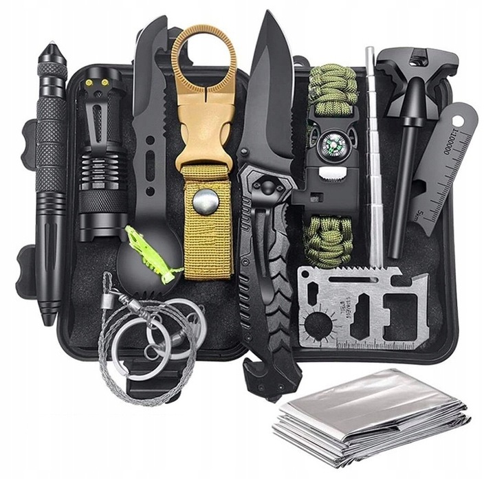 WOJSKOWY MEGA ZESTAW XXL Survivalowy PRZEŻYCIA