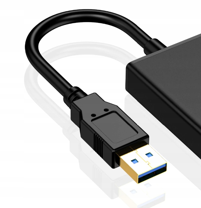 CO2 PRZEJŚCIÓWKA USB 3 HDMI ADAPTER KABEL HUB KONWERTER FULL HD 1080P 60HZ