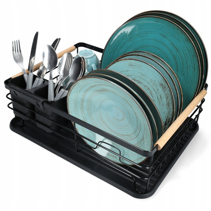 Suszarka na Naczynia Ociekacz Czarny Jednopoziomowy Xtech