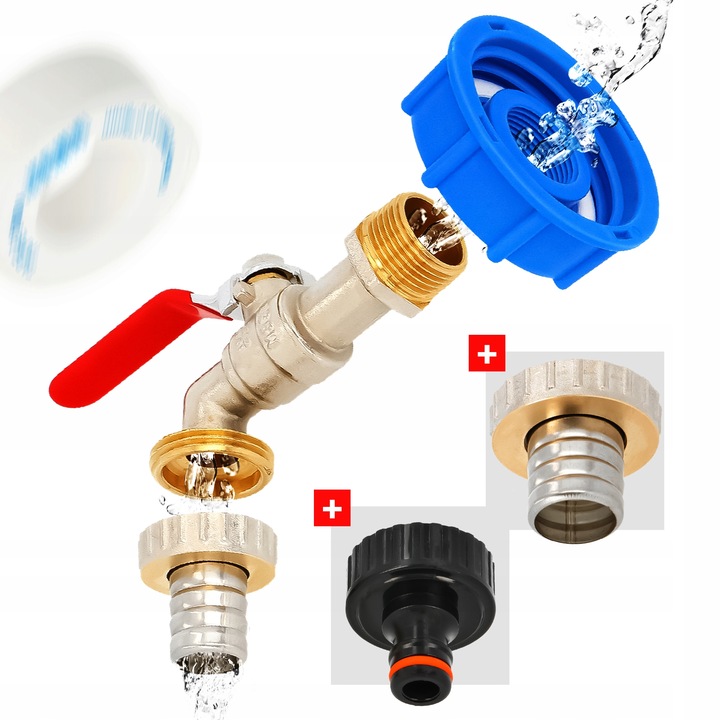 ZAWÓR MAUZERA KRAN ZBIORNIKA 1000l 3/4x1 CZERPALNY MAUSERA IBC