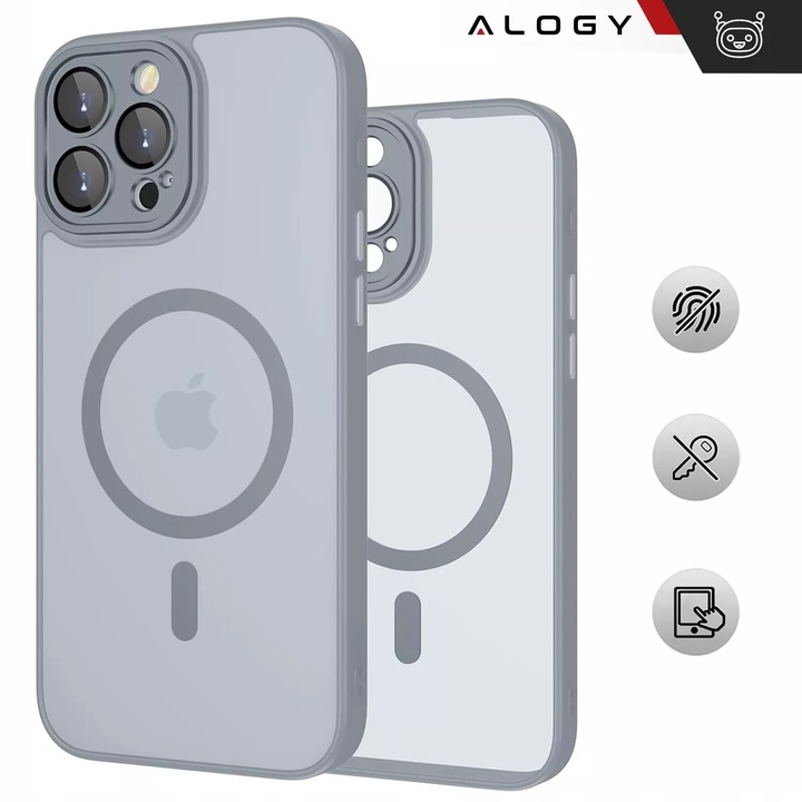 Etui do iPhone 16 Pro Max do MagSafe WZMACNIANE 360° MATT CASE + 2x SZKŁO