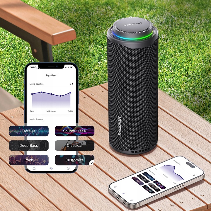 PRZENOŚNY GŁOŚNIK BLUETOOTH 5.3 BEZPRZEWODOWY 40W TRONSMART T8 Czarny