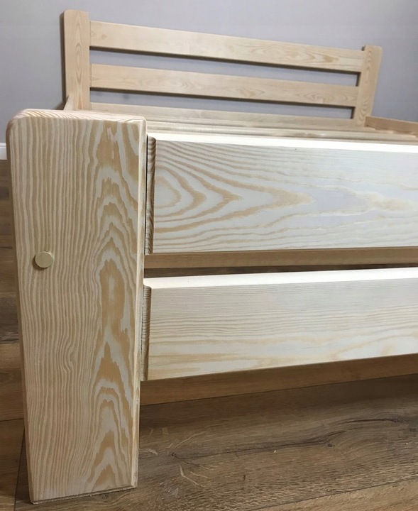 ŁÓŻKO drewniane 140x200 orzech,olcha, dąb, JAKOŚĆ