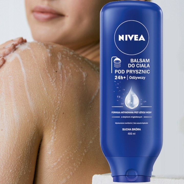 NIVEA Balsam do ciała pod prysznic - nawilżający odżywczy 400ml x 2
