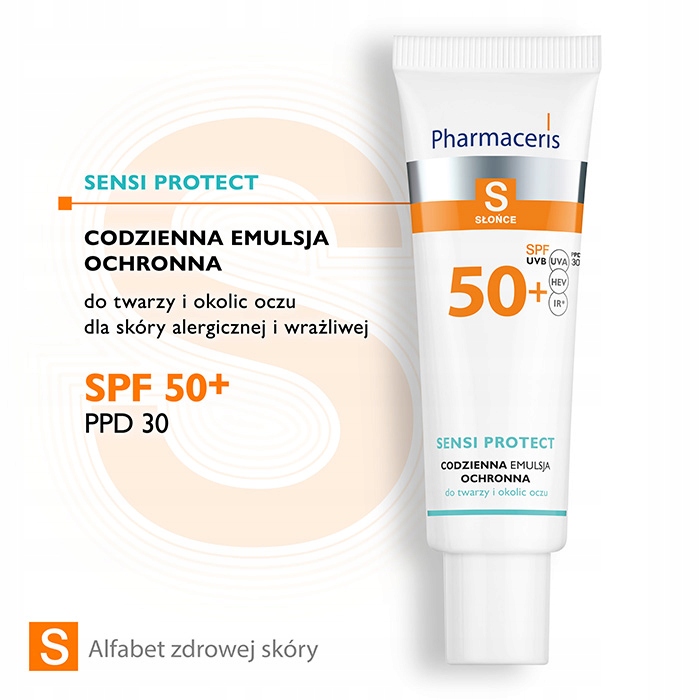 PHARMACERIS S SPF50 SENSI PROTECT CODZIENNA EMULSJA OCHRONNA
