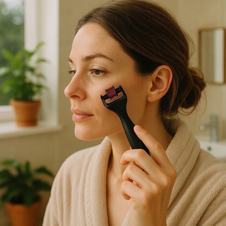 Dermaroller Mezoterapia Igłowa Masażer Roller Wałek do Masażu Ciała Twarzy