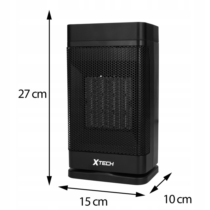 TERMOWENTYLATOR PRZENOŚNY GRZEJNIK FARELKA DO POKOJU Z PILOTEM 1500 W